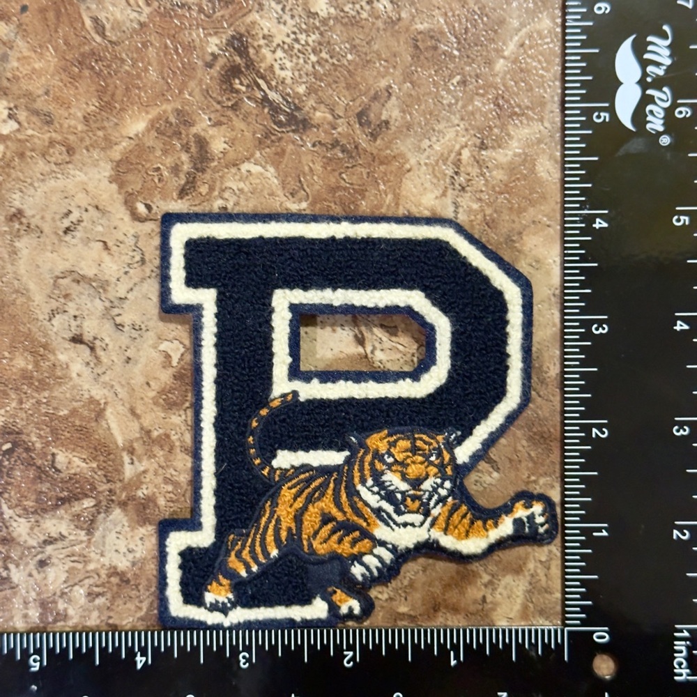 Polo Ralph Lauren Embroidered Patch with Tiger and Letter P